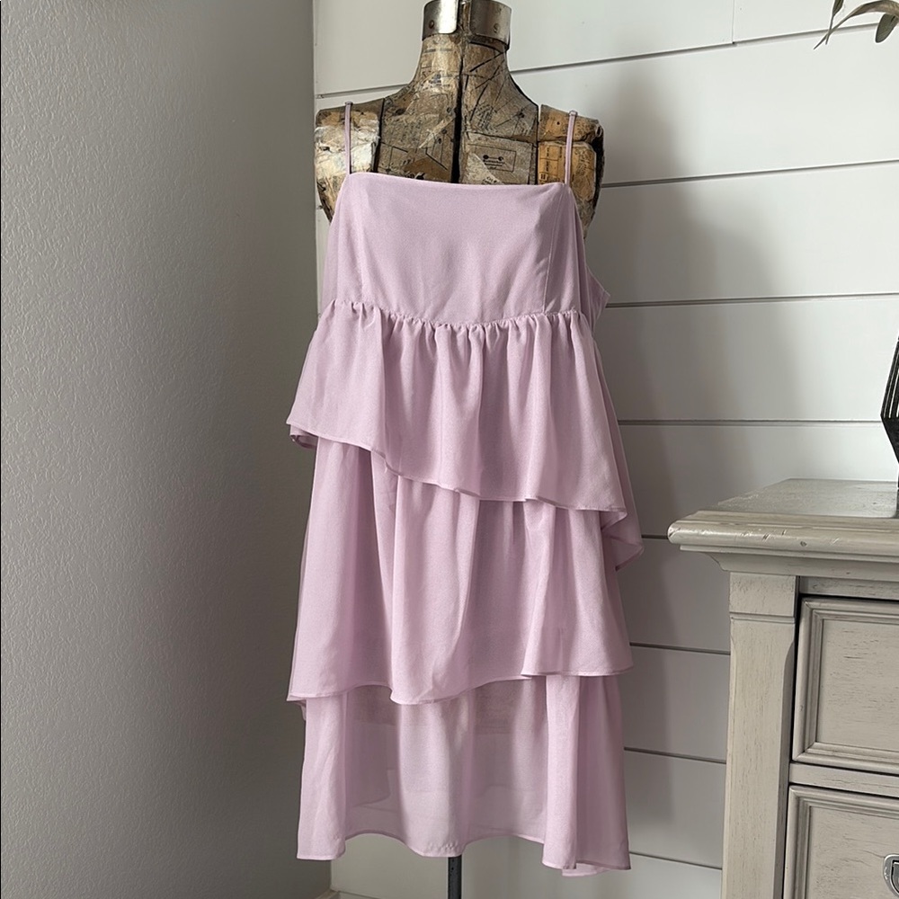 NWT Free People Rose Layered Chiffon Strapless Dress